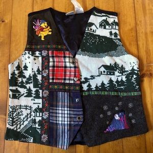 Vintage Disney Christmas vest women’s small